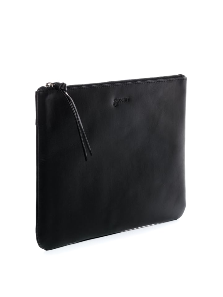 BACCINI Leder-Kosmetiktäschchen echt Leder Kosmetiktasche groß | Ledertasche 30_cm MEL in schwarz günstig kaufen onesize