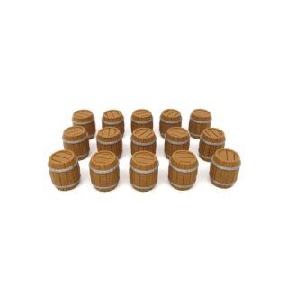 Beer Barrel Tokens for Brass - 15 pieces