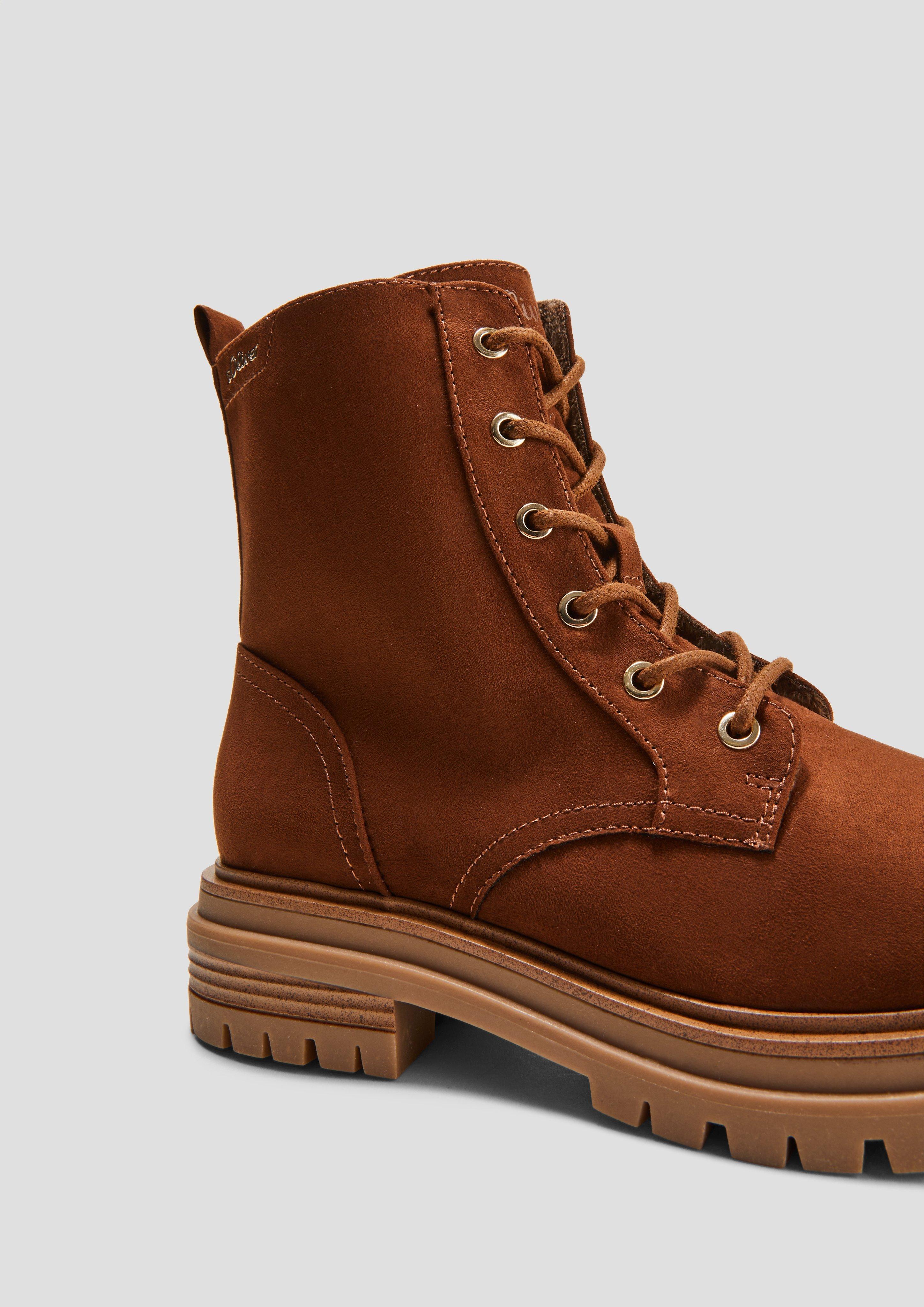 Stiefel mit Schnürung und Reißverschluss  6008279-305