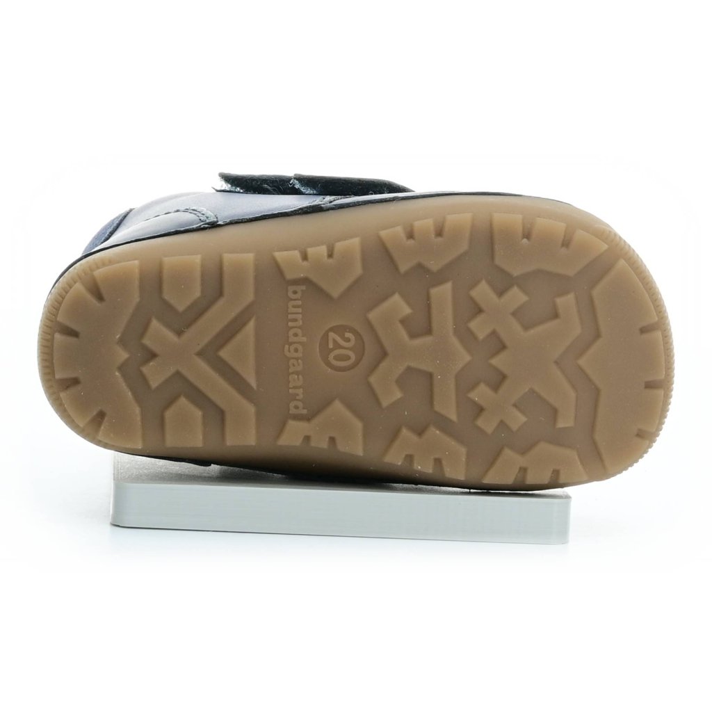 Bundgaard Petit Mid Winter Strap Navy WS dunkelblaue Barfuß-Stiefeletten