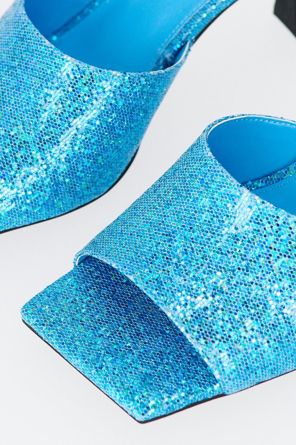 Sparkling high heel sandals