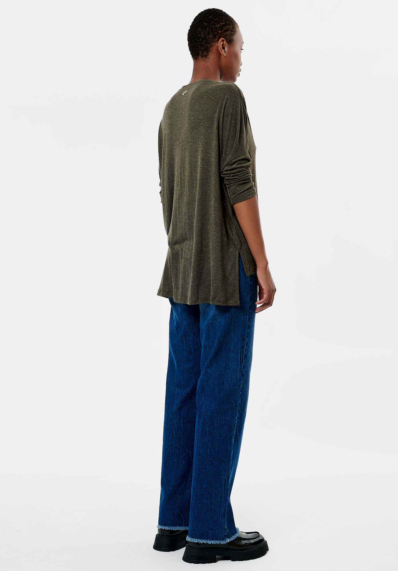 LUCHA  T-shirt kaki femme