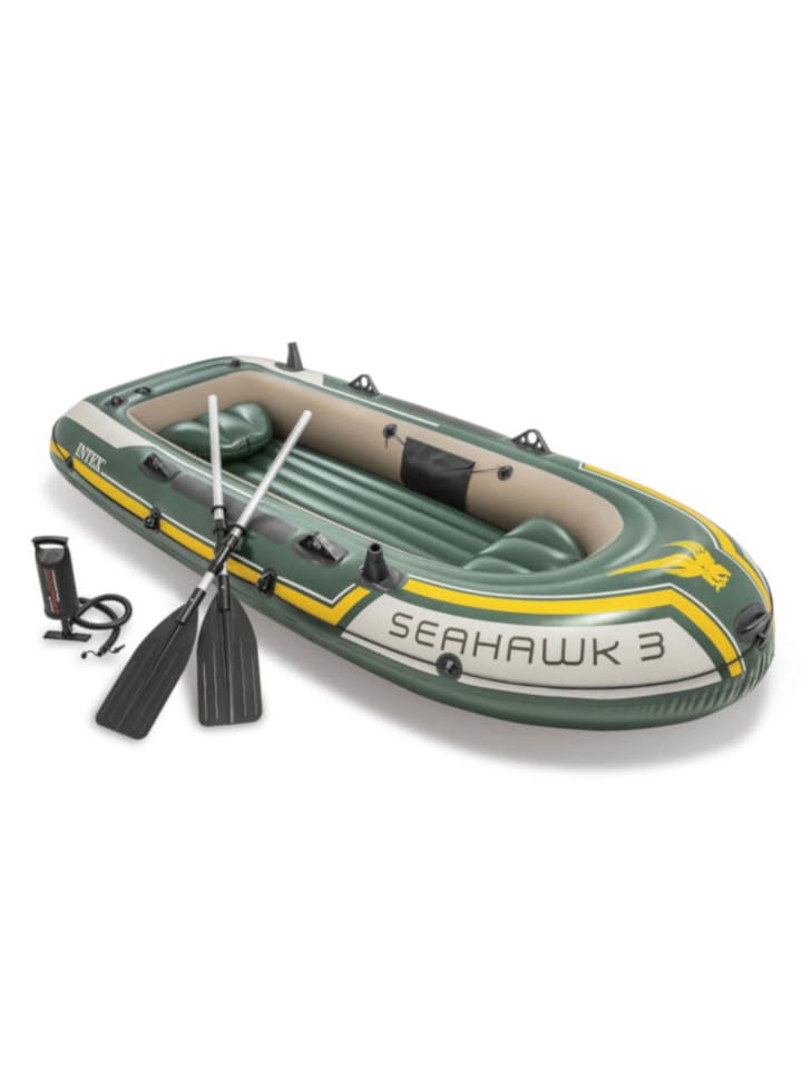 Intex Schlauchboot Seahawk 3 mit Paddel und Pumpe 295x137x43cm in bunt günstig kaufen onesize