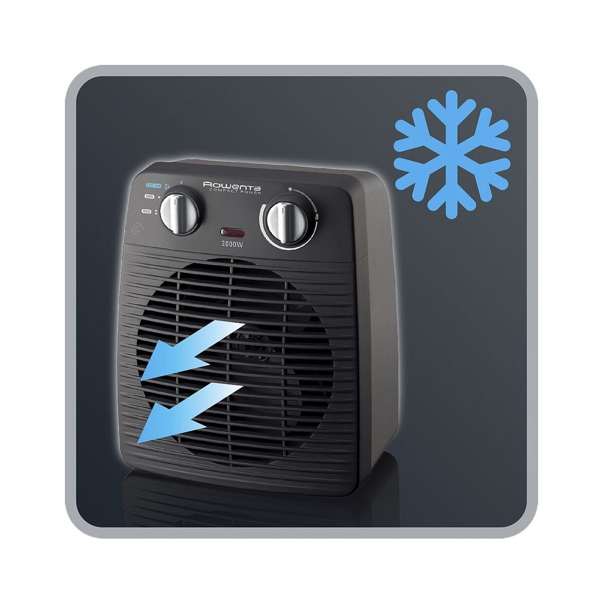 Rowenta Heizlüfter Compact Power, für Räume bis 25 m²