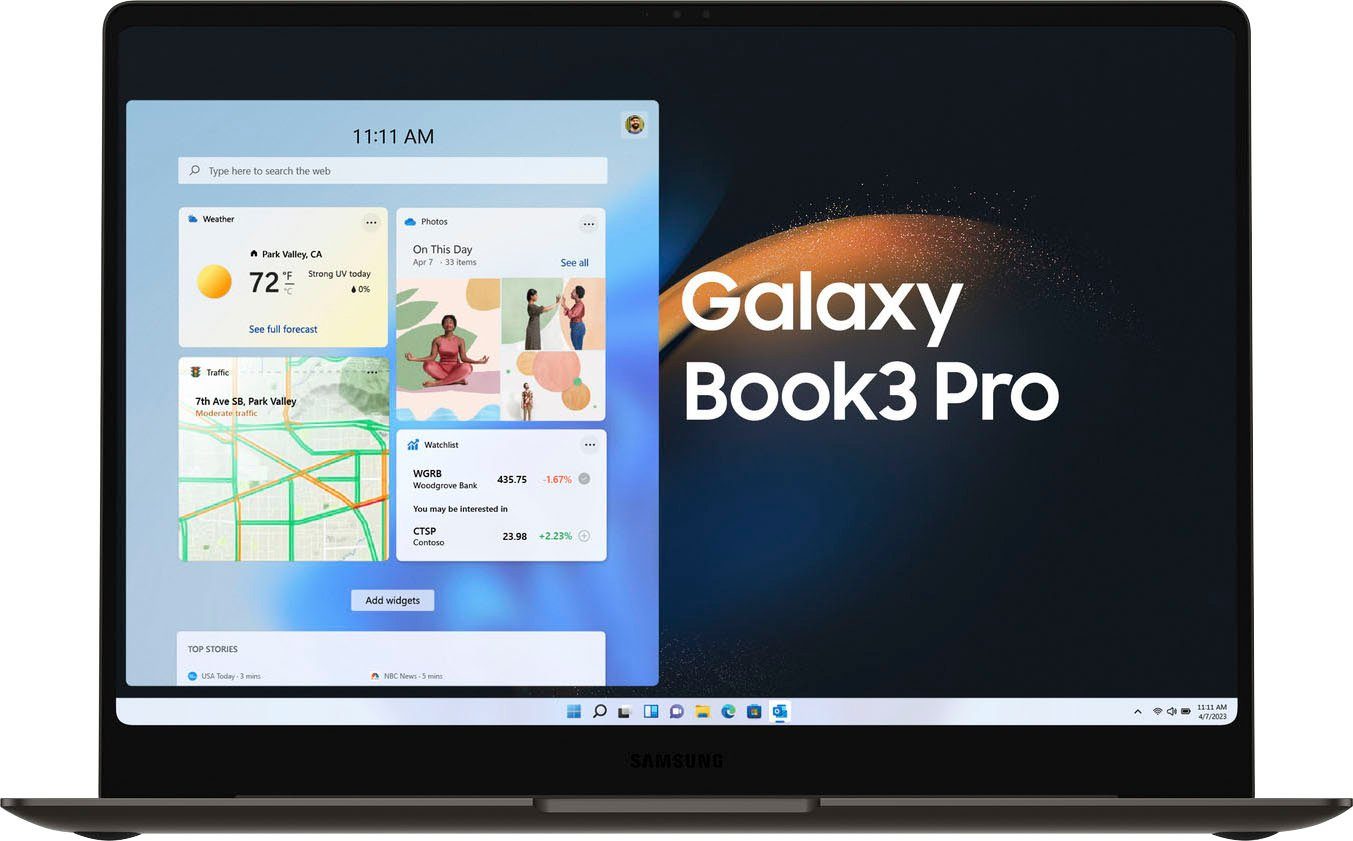 Samsung Galaxy Book3 Pro Notebook (35,56 cm/14 Zoll, Intel Core i5 1340P, Iris® Xᵉ Graphics, 512 GB SSD)