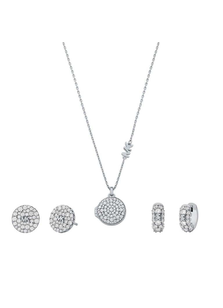 Set di gioielli Michael Kors composto da 3 pezzi (collana e orecchini) MKC1700SET