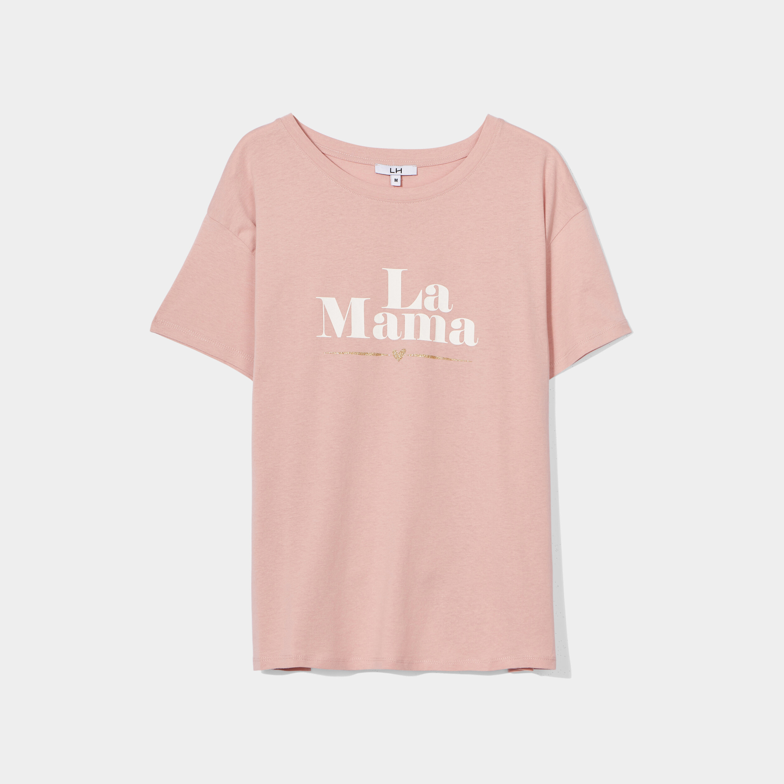 T-shirt fêtes des mères oversize vieux rose femme | La Halle