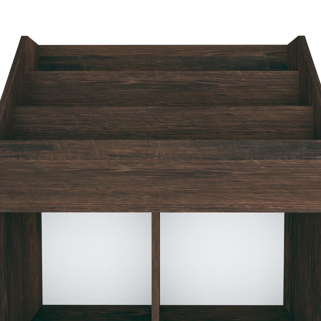 vidaXL Zeitungsständer Kinder-Bücherregal Räuchereiche 71x30x114 cm Spanplatte (1 St)