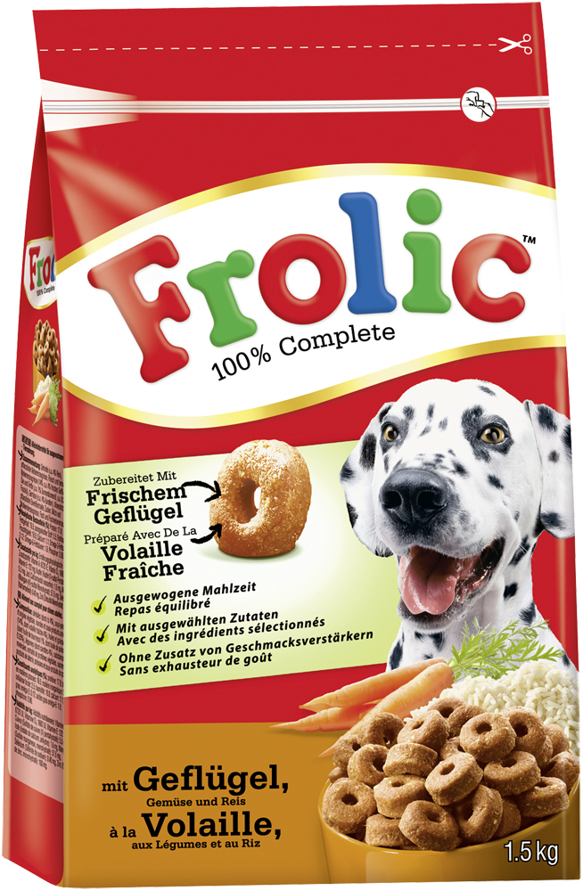 Frolic Hundetrockenfutter Frolic Geflügel 1,5kg