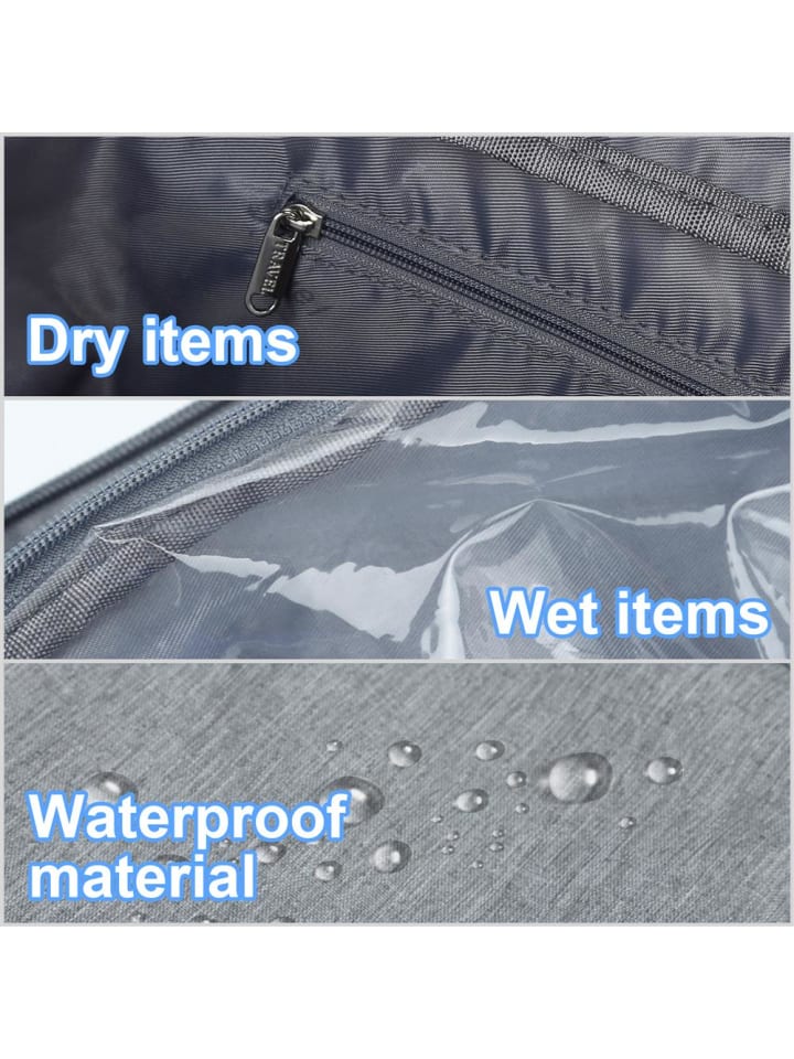 Intirilife Wasserfeste Reisetasche in GRAU günstig kaufen onesize