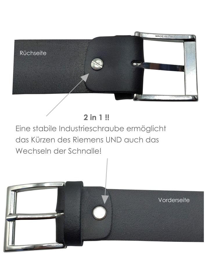 FRONHOFER Herrengürtel mit Schraube in Weiß günstig kaufen