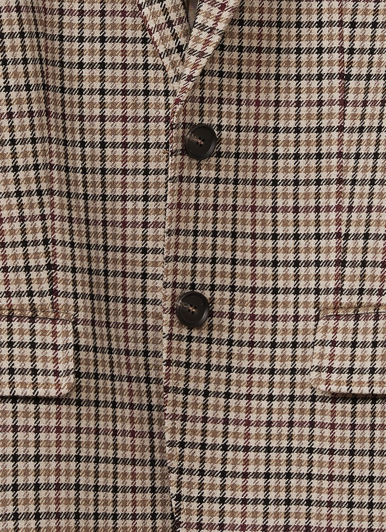 Reiss Dora blazer in wool blend with houndstooth design