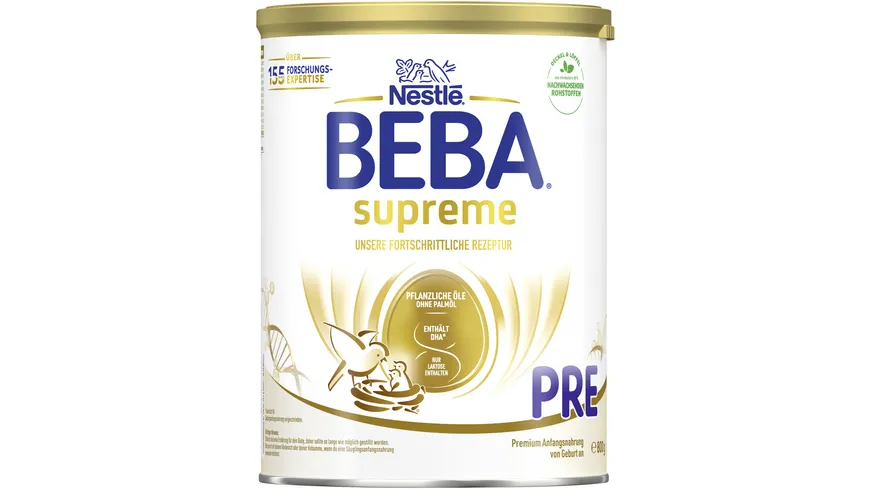 NESTLE BEBA SUPREME PRE Säuglingsanfangsnahrung von Geburt an 800 g
