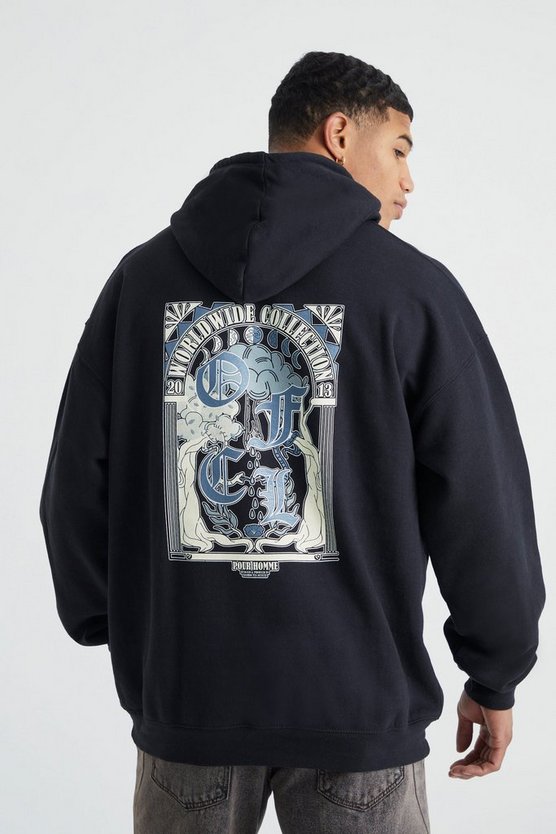 Oversize Hoodie mit Renaisscance Print
