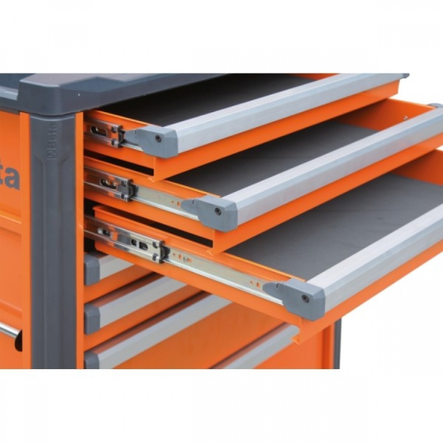 Бета 037000063 Колица за алат, црвена, 6 фиока - 803x1004x482 мм
