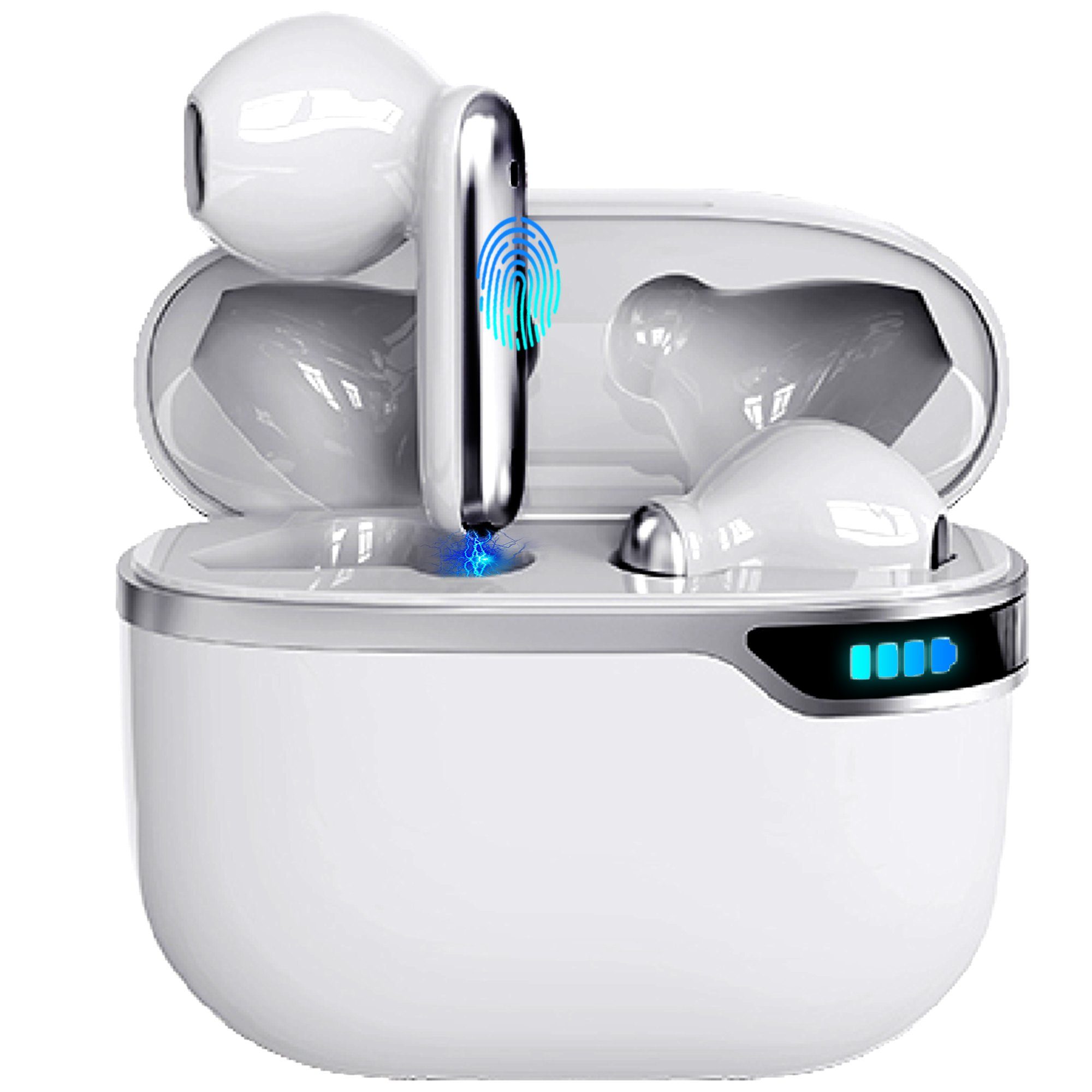 Tisoutec Bluetooth Kopfhörer,Kopfhörer Kabellos Bluetooth 5.3 In Ear Kopfhörer In-Ear-Kopfhörer (AMA derselbe Bestseller mit 4 ENC Mikrofon,2023 Neue Kabellose Kopfhörer Noise Cancelling Earbuds mit 40H Deep Bass,USB-C,IP7 Wasserdicht Ohrhörer, IPX7