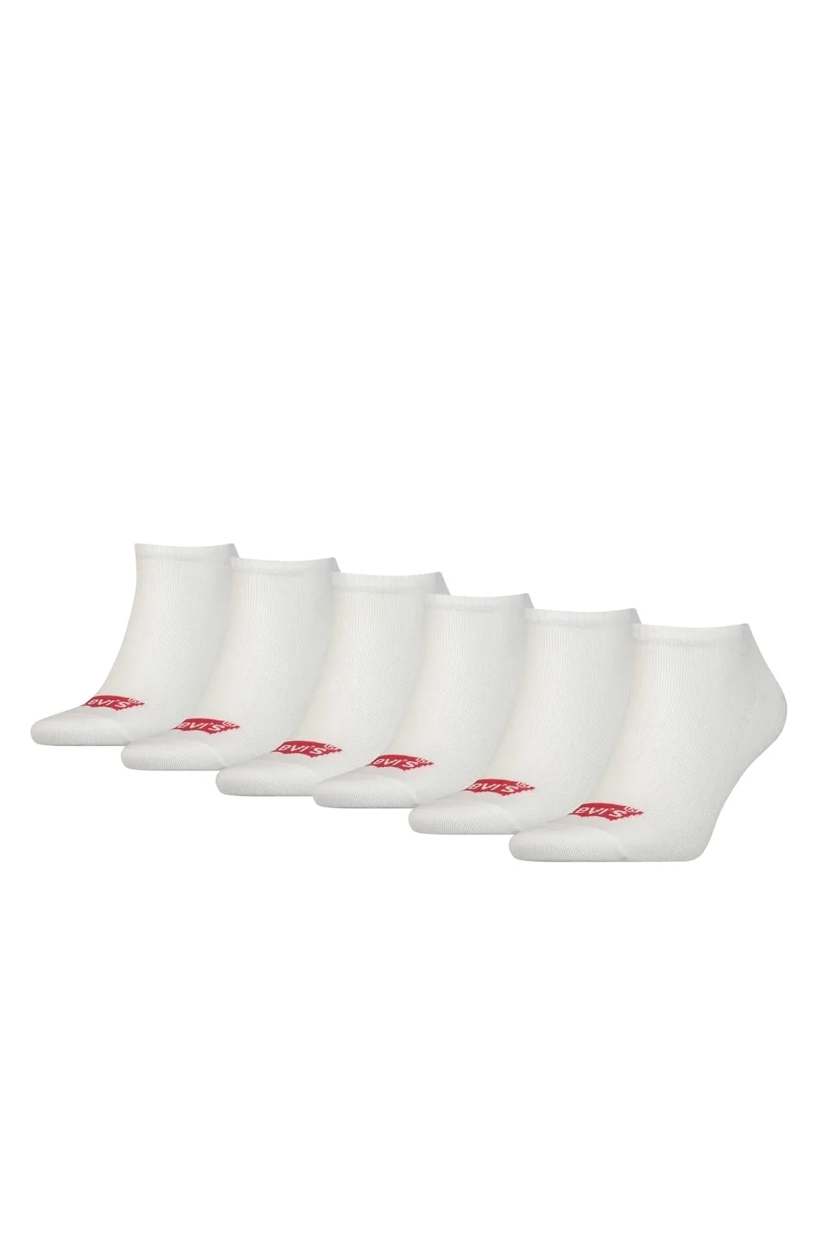 Levi&'s  LEVI&'S Unisex 6er Pack Sportsocken - Low Cut BATWING, Logo, ECOM