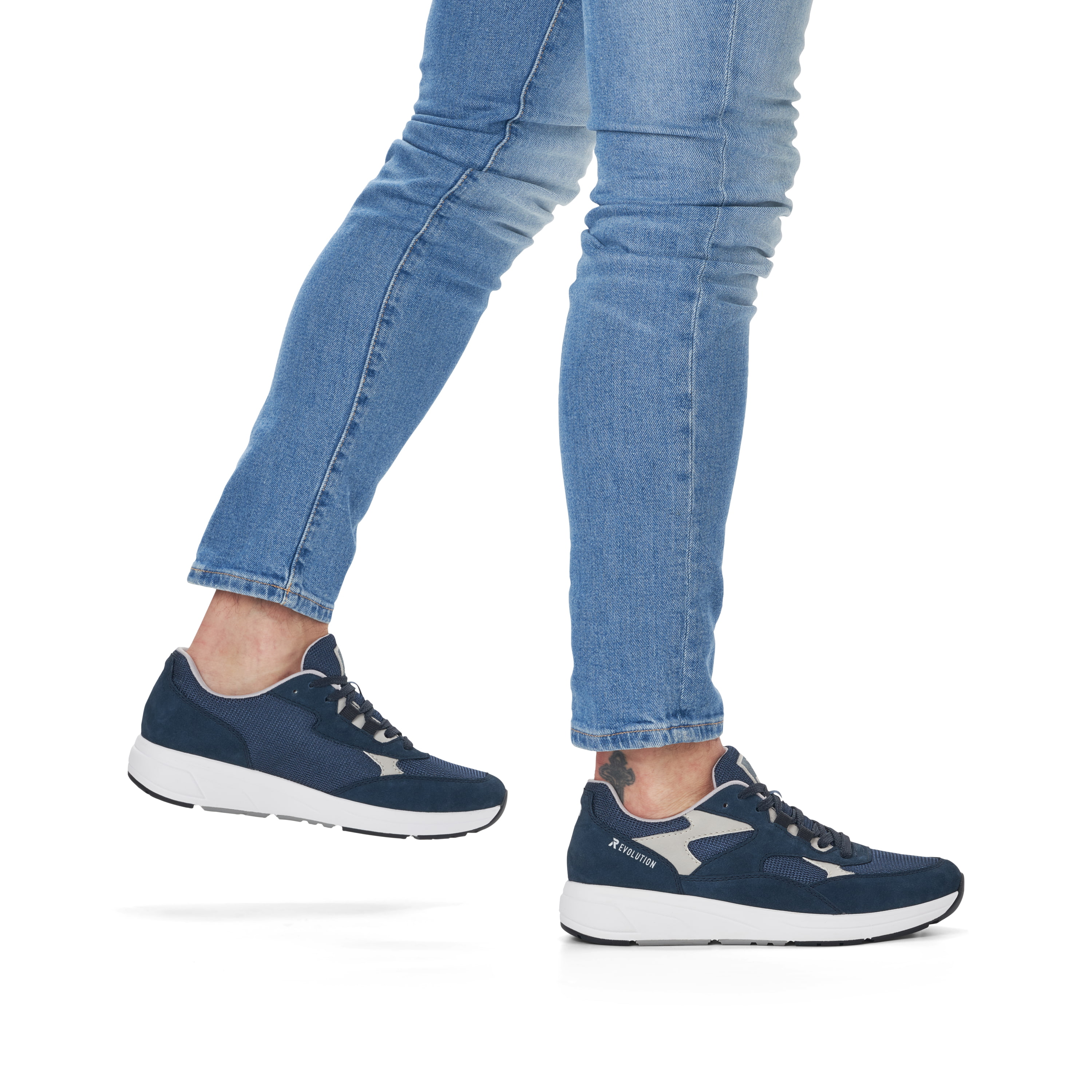 Rieker Herren Sneaker Low navy blue