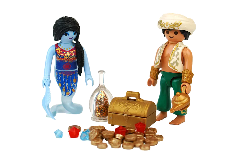 Figur mit Flaschengeist