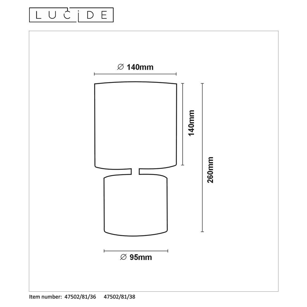 click-licht Tischleuchte Tischleuchte Greasby, E14, Höhe 260mm, creme, keine Angabe, Leuchtmittel enthalten: Nein, warmweiss, Tischleuchte, Nachttischlampe, Tischlampe