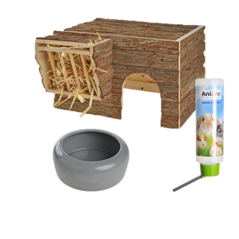 AniOne Käfigzubehör AniOne Zwergkaninchen Zubehör Set