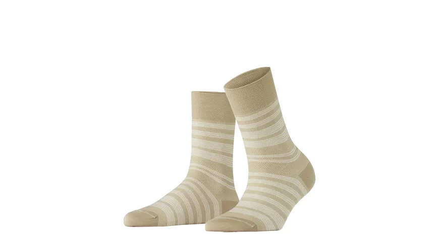 FALKE Damen Socken Sunset Stripe beige