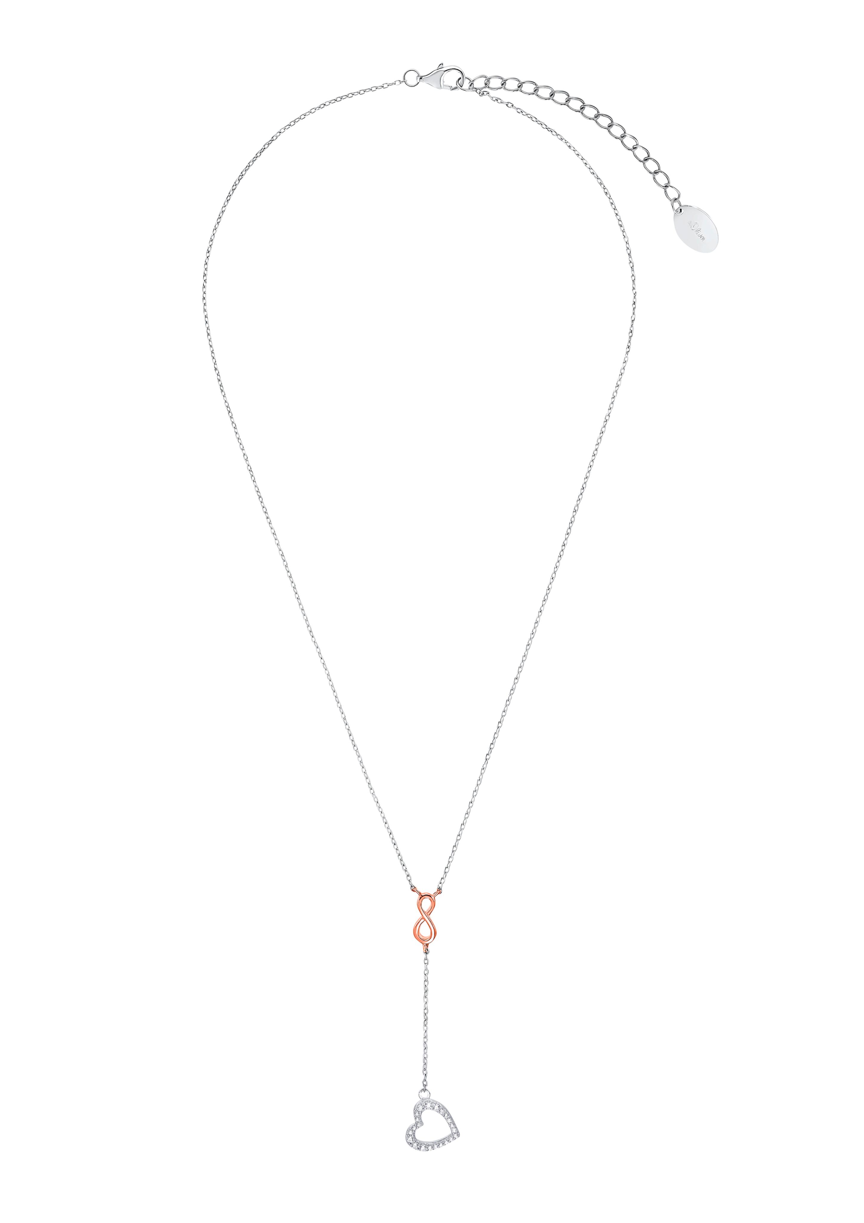 Halsschmuck rhodiniert+rosévergoldet aus Silber  6005048-92E0