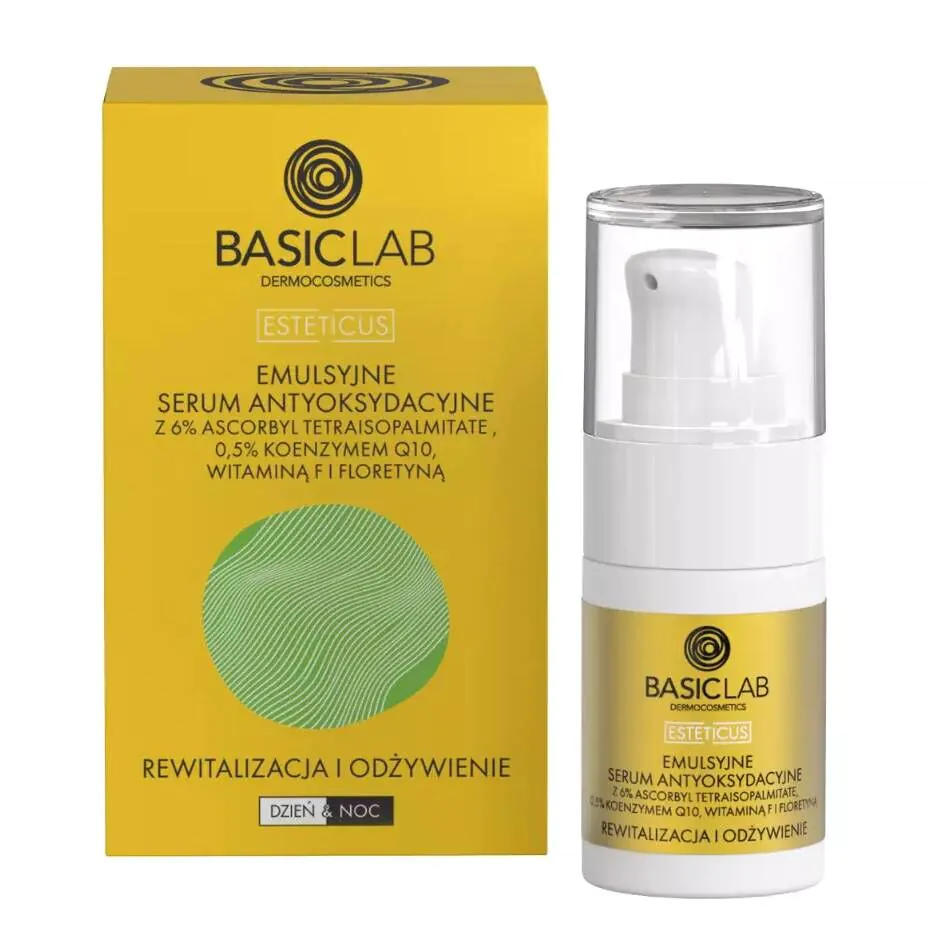 BasicLab Esteticus Serum 6% Ascorbyl Tetraisopalmitat, 0,5% Koenzym Q10