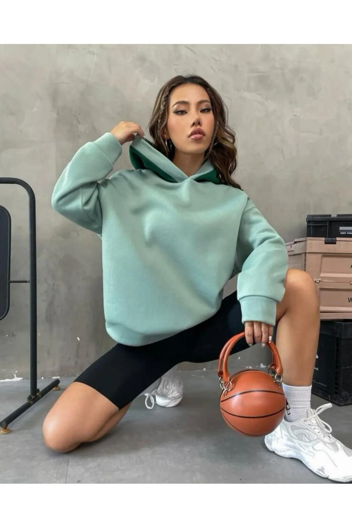 MOONBULL  Sweatshirt - Grün - Oversized