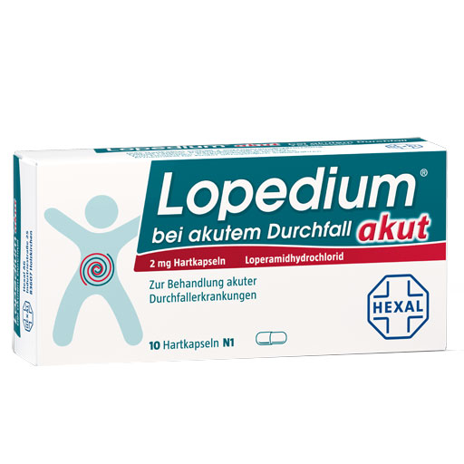 LOPEDIUM Akut bei akutem Durchfall Hartkapseln  10 St  Hartkapseln