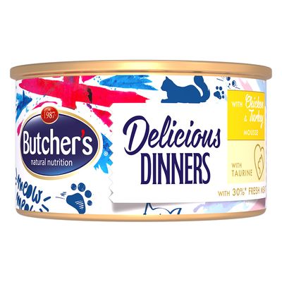 Sparpaket Butcher's Delicious Dinners Katze 48 x 85 g