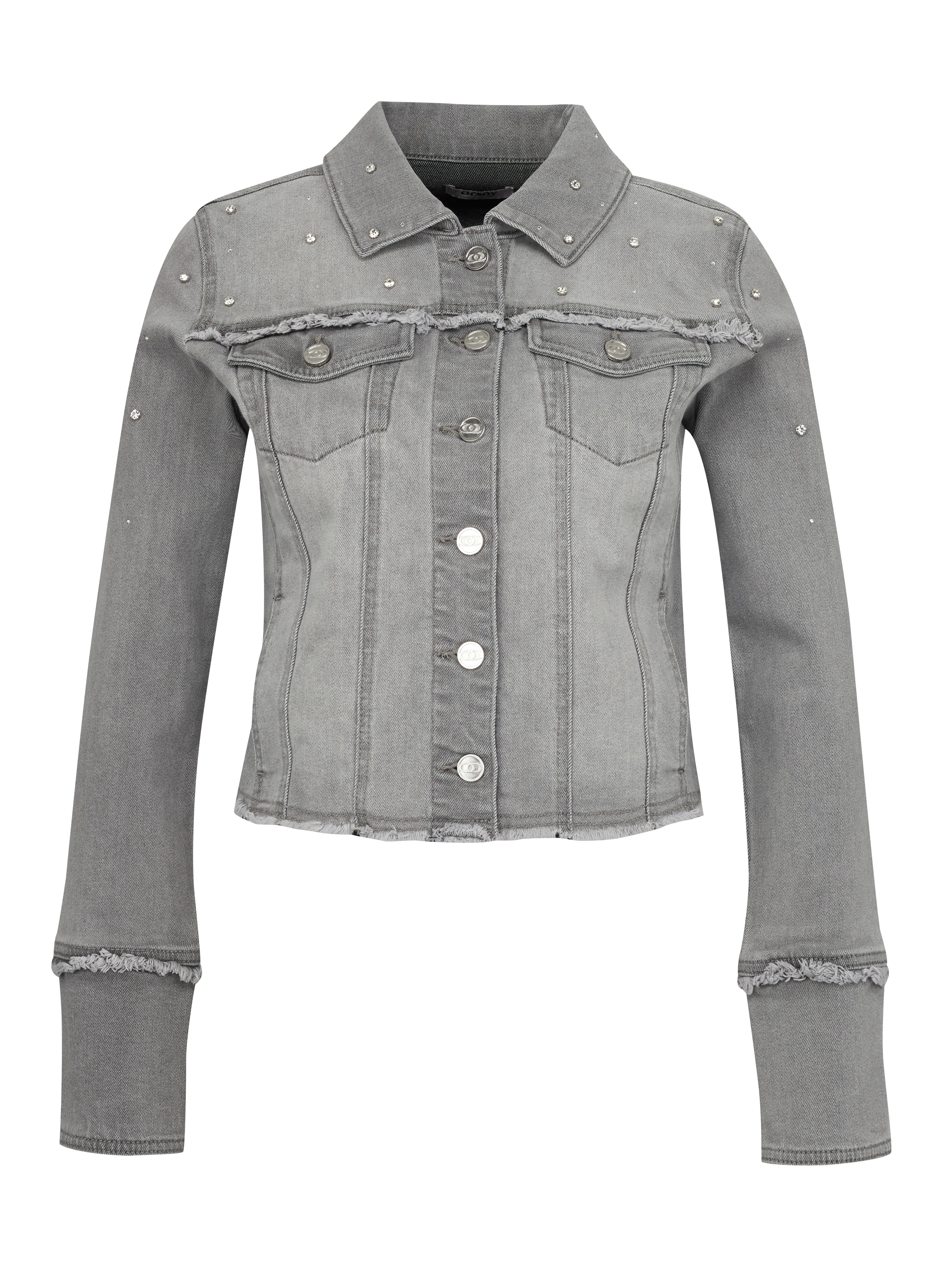 Graue Damen-Jeansjacke ORSAY