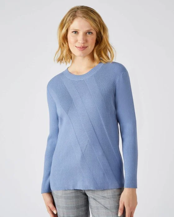 Pull jeu de côtes fantaisie