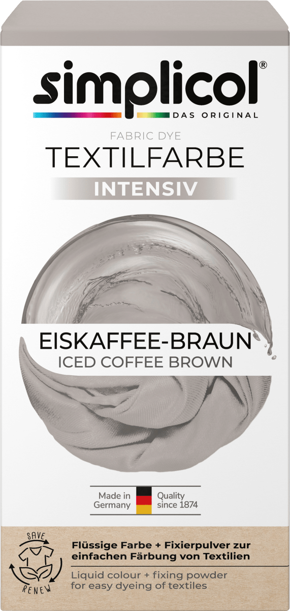 Textilfarbe intensiv Eiskaffee-Braun, 1 St