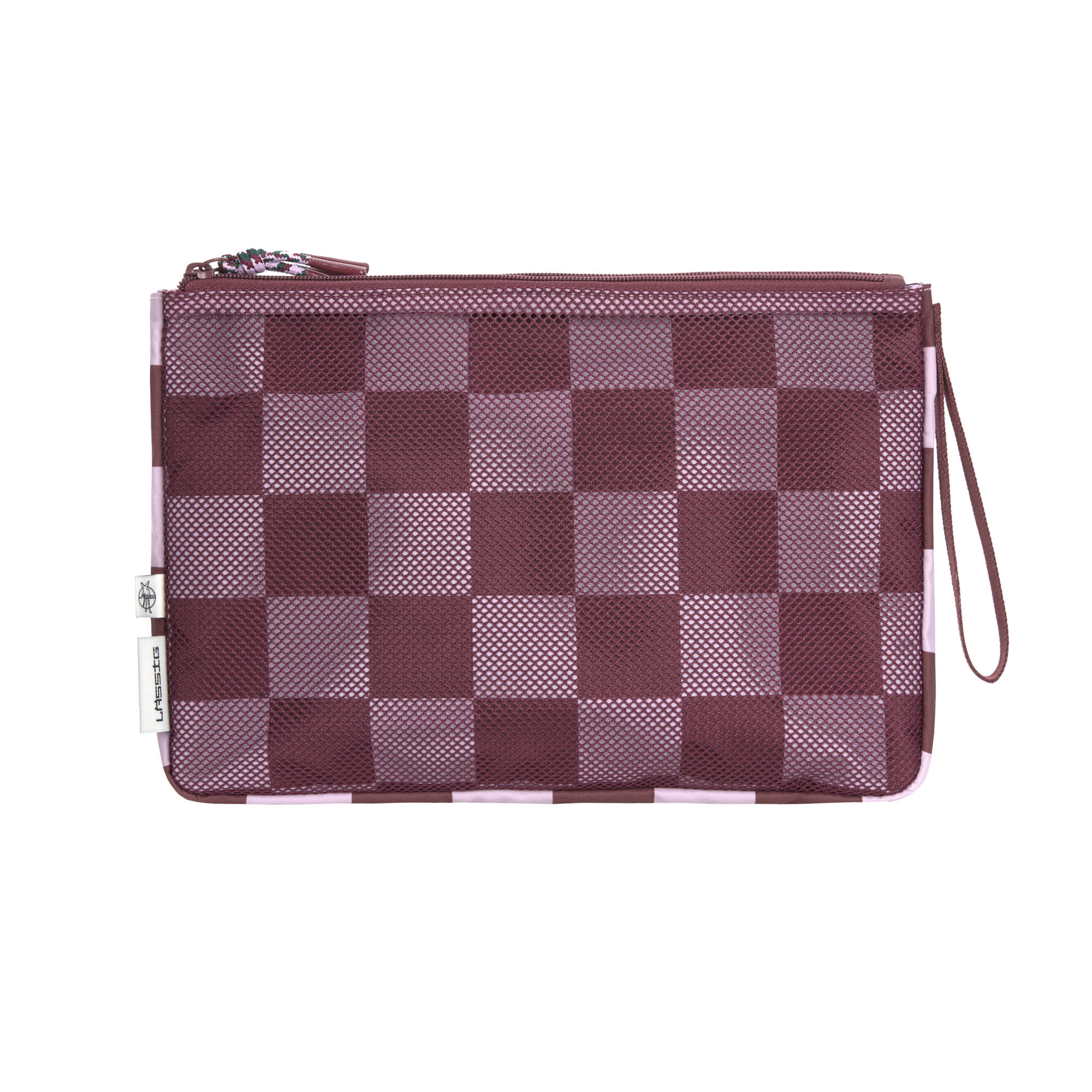 Windeltasche - Clutch, Tiefrot Lavendel