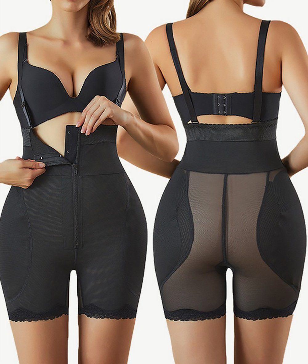 Ronner UG Shaping-Body Damen Shapewear Miederwaren Reißverschlussknopf hohe Taille Bauchweg (1-tlg)