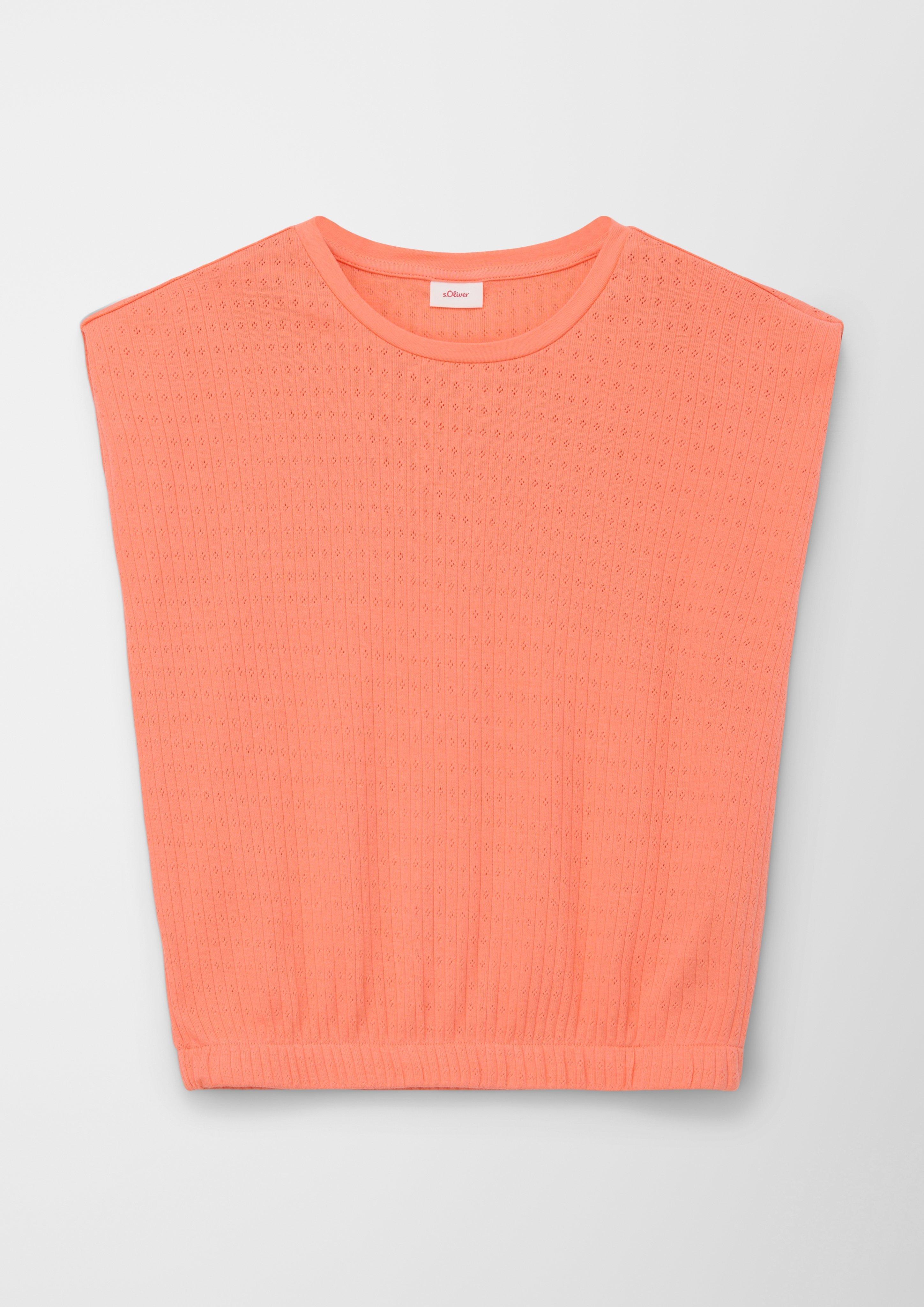 Strickshirt mit Ajourmuster  2128029-2034