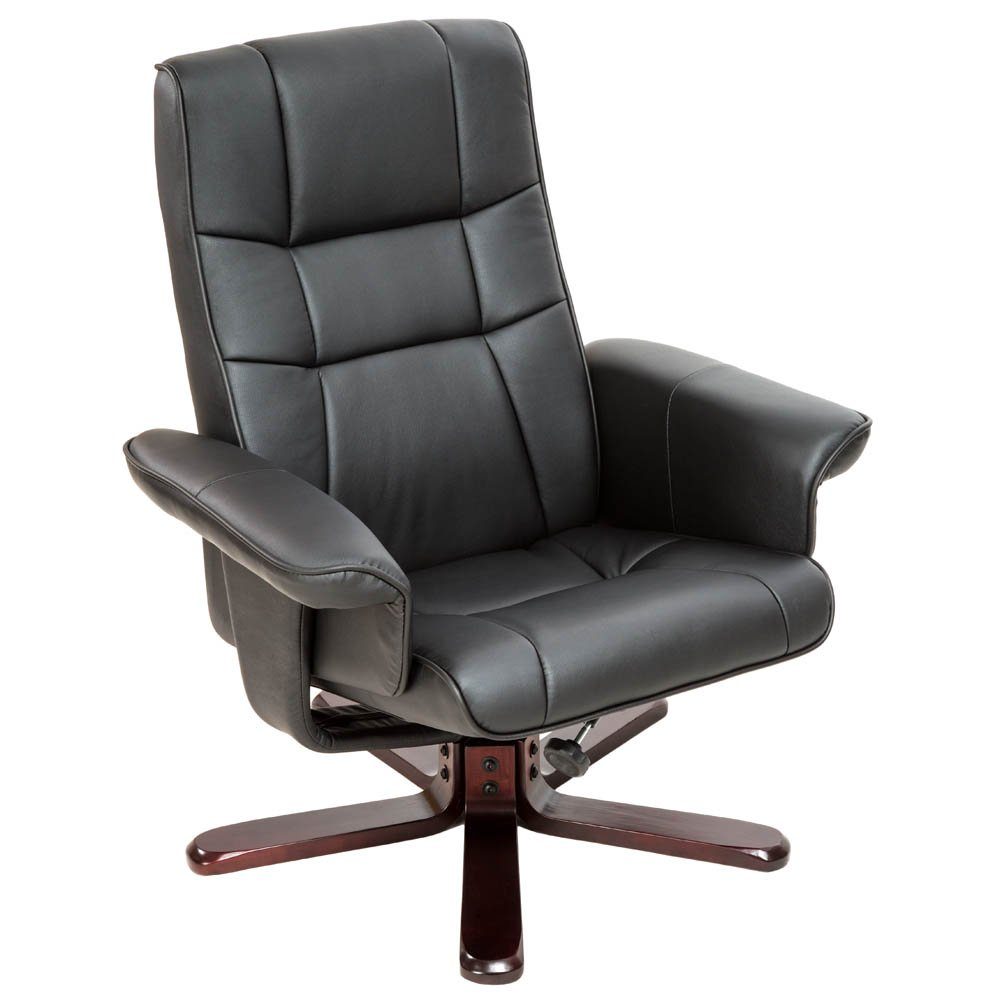 tectake Relaxsessel TV Fernsehsessel mit Hocker Modell 1