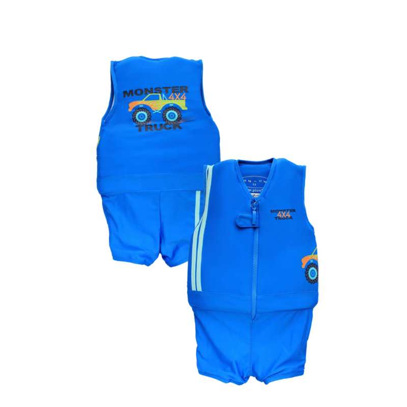 Maillot de bain flottant : Camion 4x4 Bleu