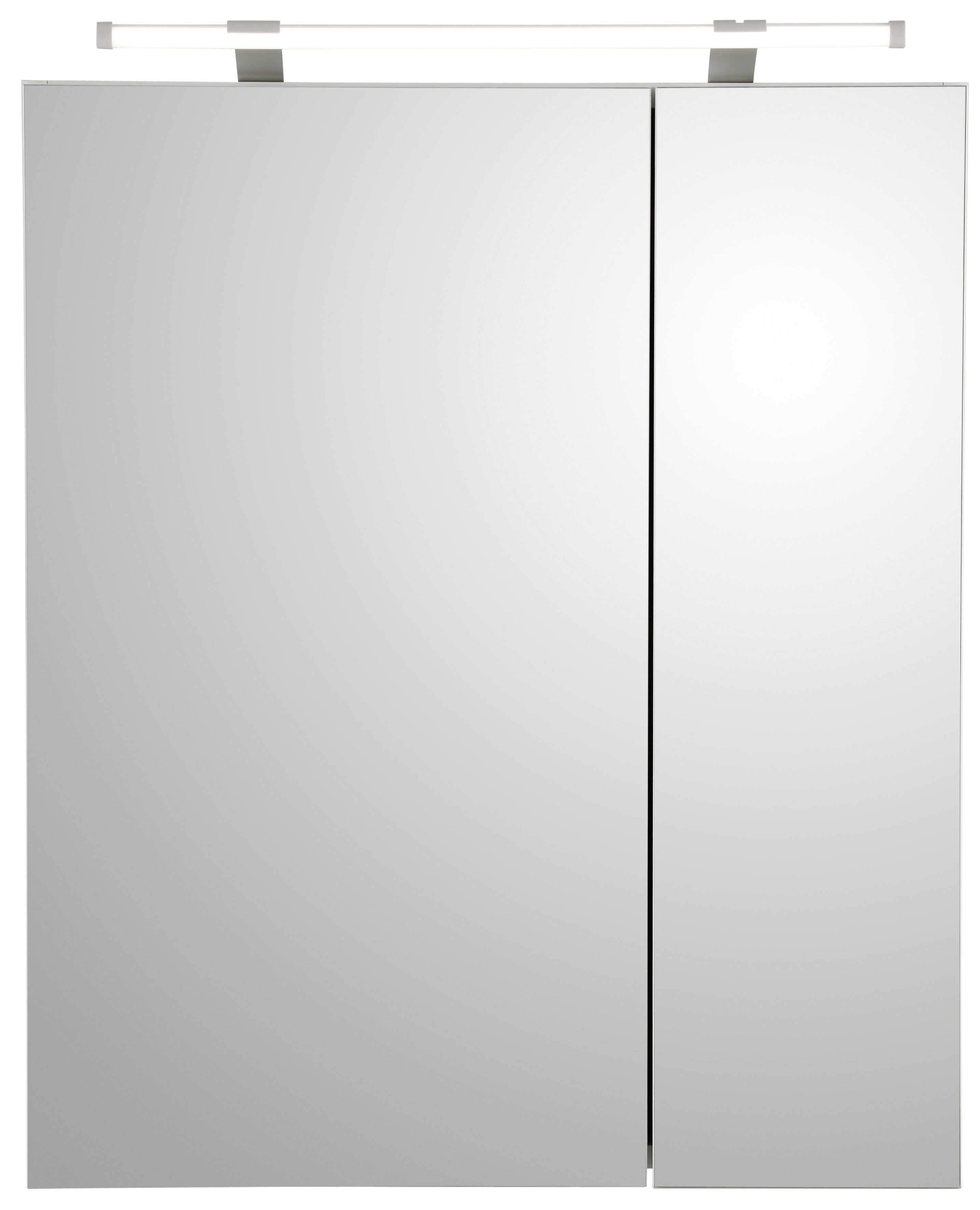 Schildmeyer Spiegelschrank Dorina Breite 60 cm, 2-türig, LED-Beleuchtung, Schalter-/Steckdosenbox