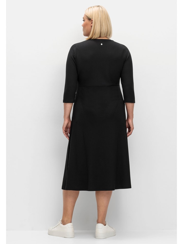 sheego Shirtkleid in schwarz günstig kaufen 44