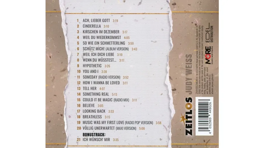 Zeitlos-Judy Weiss