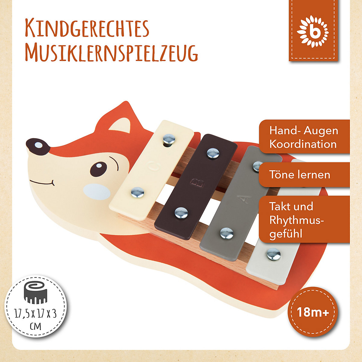 Xylophon Kinder Musik Spielzeug Musikinstrument Kinder Holzspielzeug Tiere ab 1 Xylophone