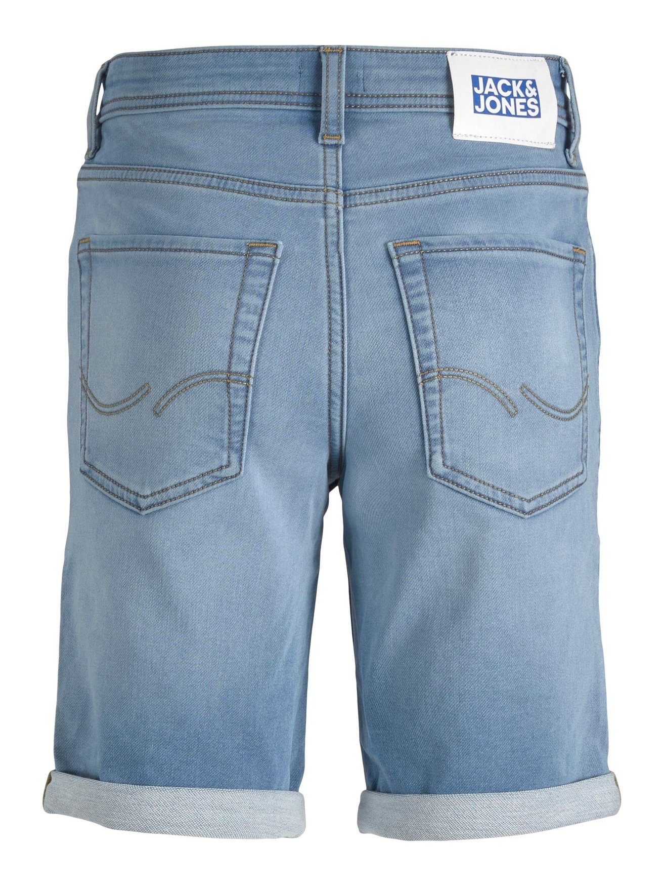 Jack & Jones Shorts Knielange Jeans Shorts JJIRICK 6000 in Blau