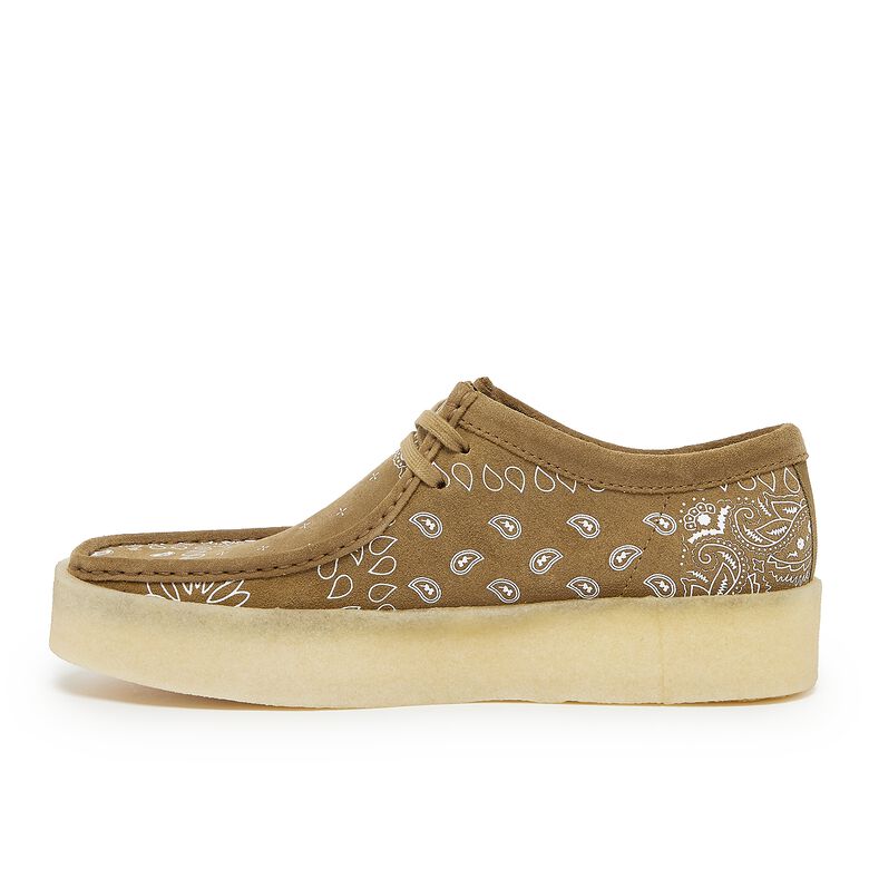 Clarks Wallabee Cup dark olive print