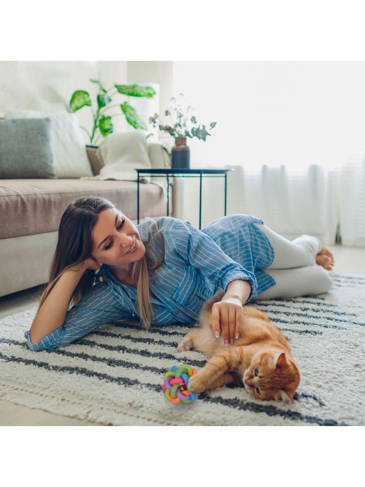 relaxdays 3 x Hundespielzeug-Ball in Bunt - Ø 6,5 cm günstig kaufen onesize