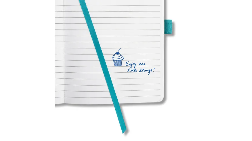 sigel Jolie Notizbuch liniert Aqua Green 135 x 203 x 16mm