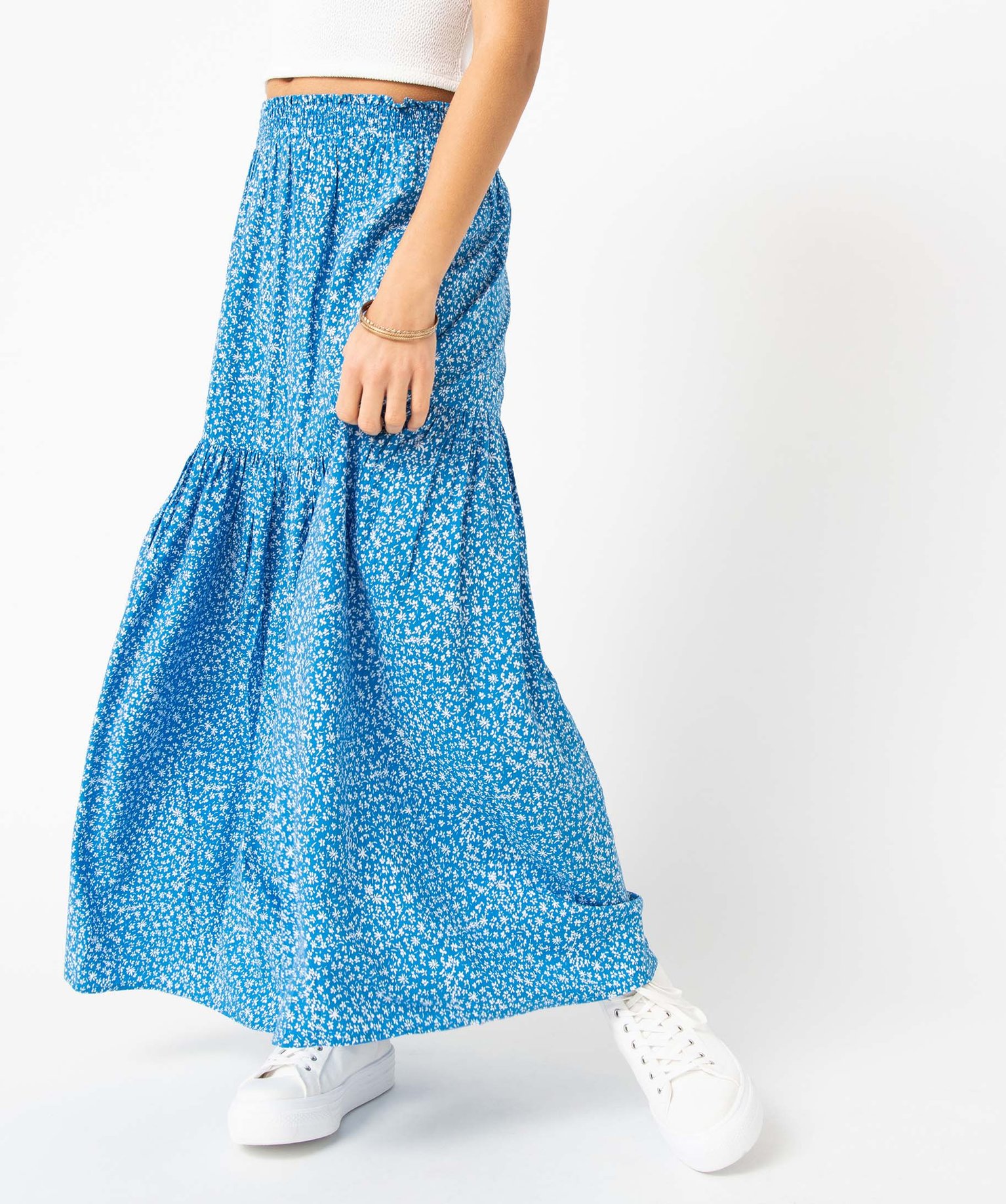 Jupe femme imprimée longueur mollet imprime | GEMO