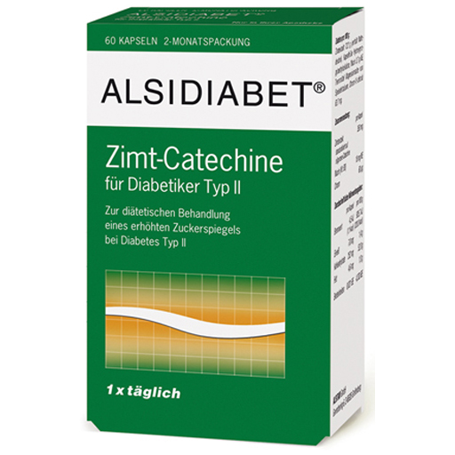ALSIDIABET Zimt-Catechine f.Diab.Typ II 1xtägl.Kps  60 St  Kapseln