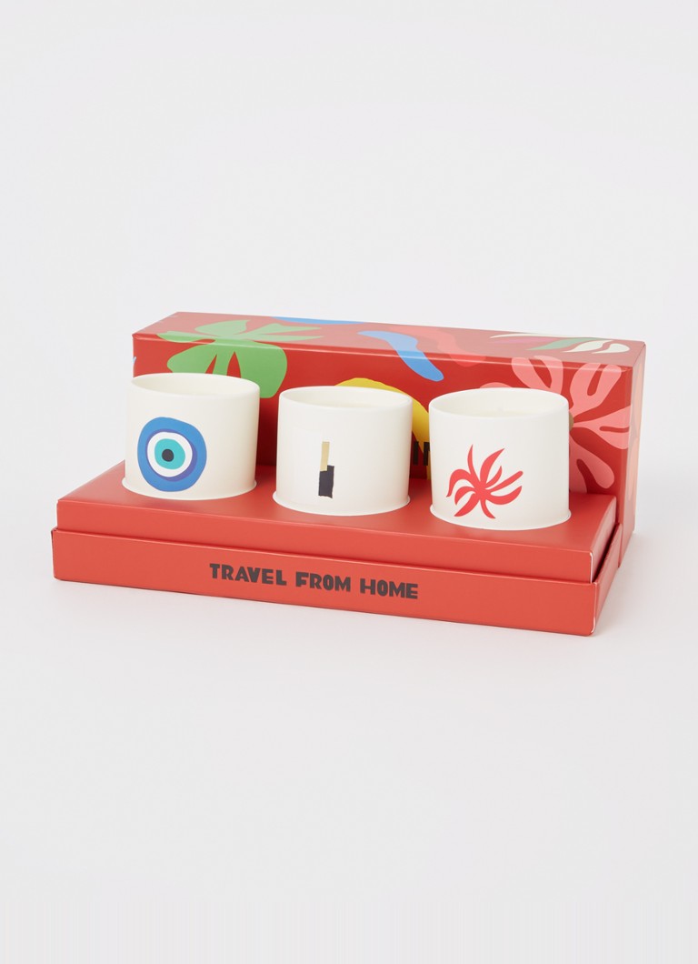 Assouline Travel from home -tuoksukynttiläsetti, 3 kpl